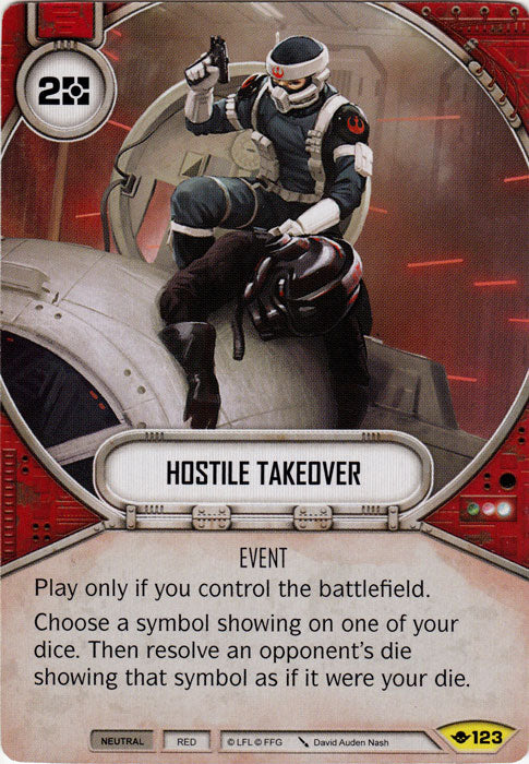 Hostile Takeover (WotF) Uncommon Star Wars Destiny Fantasy Flight Games   