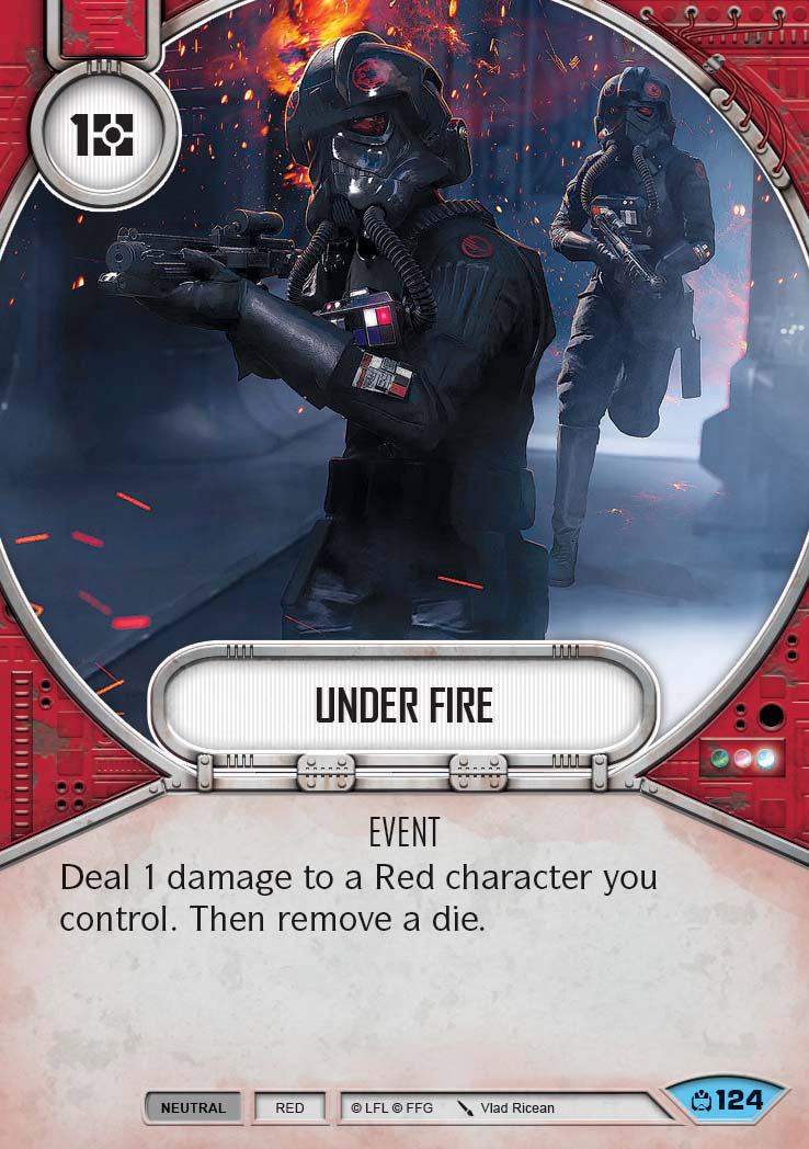 Under Fire (CM) Common Star Wars Destiny Fantasy Flight Games   