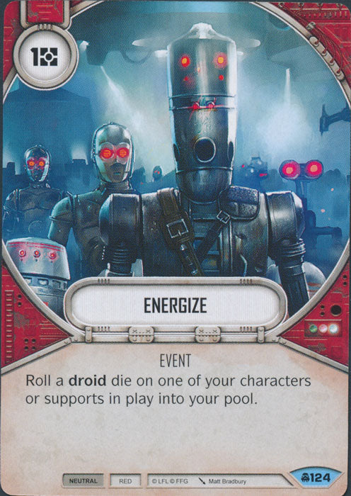 Energize (CONV) Common Star Wars Destiny Fantasy Flight Games   