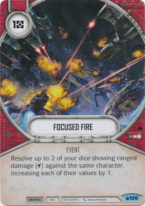 Focused Fire (SOH) Common Star Wars Destiny Fantasy Flight Games   
