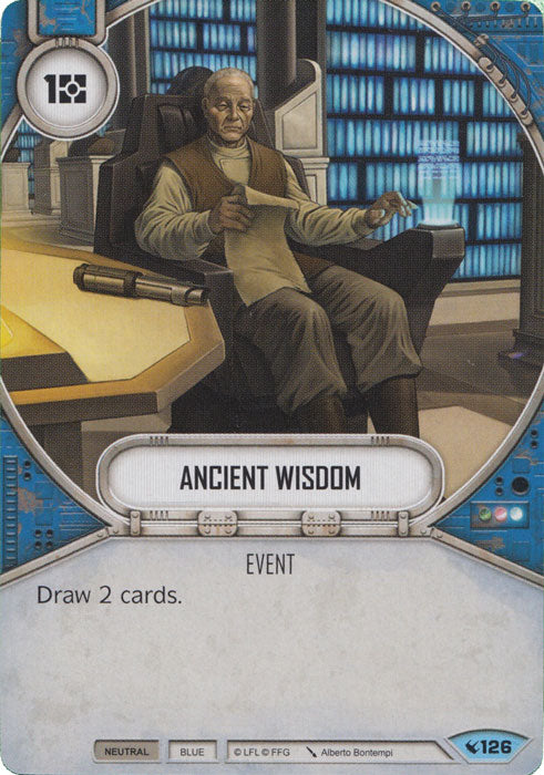 Ancient Wisdom (LEG) Common Star Wars Destiny Fantasy Flight Games   