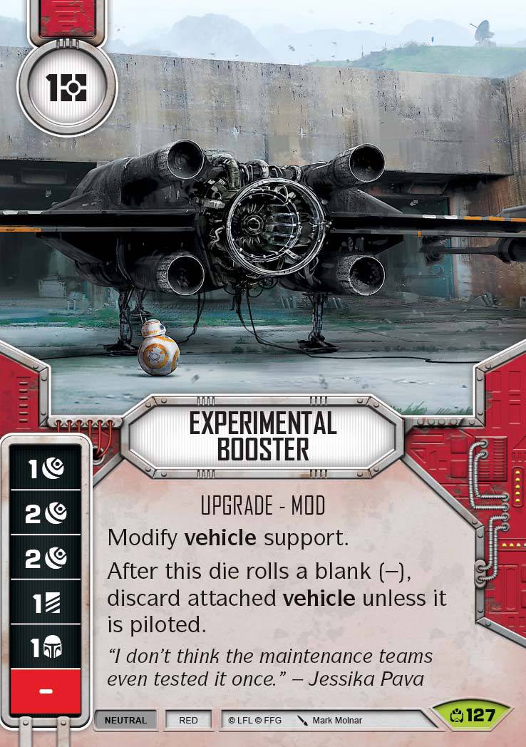 Experimental Booster (CM) Rare Star Wars Destiny Fantasy Flight Games   