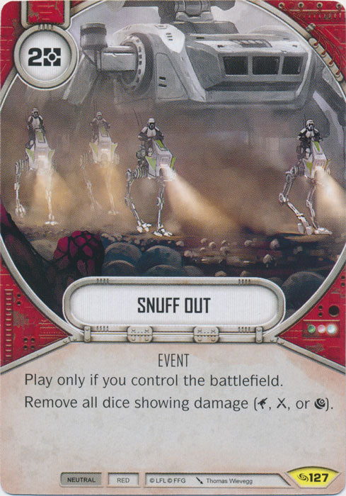 Snuff Out (ATG) Uncommon Star Wars Destiny Fantasy Flight Games   