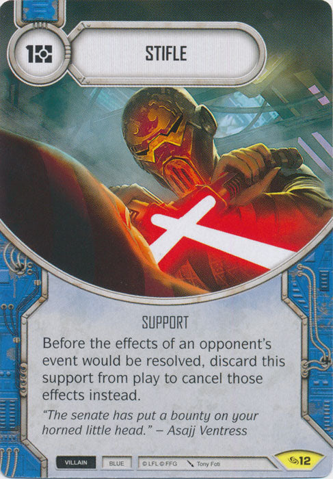 Stifle (ATG) Uncommon Star Wars Destiny Fantasy Flight Games   