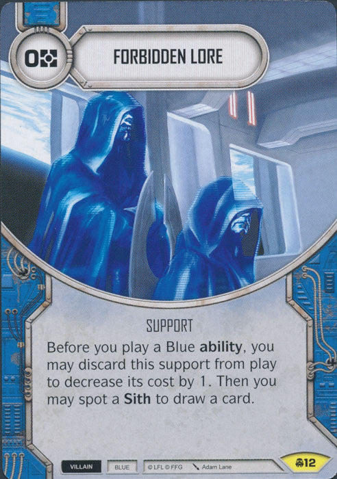 Forbidden Lore (CONV) Uncommon Star Wars Destiny Fantasy Flight Games   