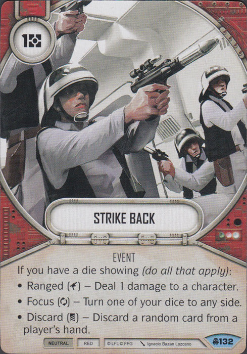 Strike Back (CONV) Common Star Wars Destiny Fantasy Flight Games   