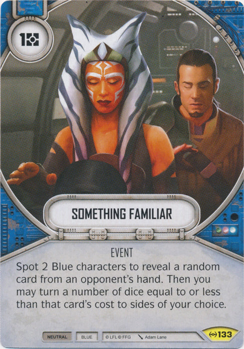 Something Familiar (EAW) Uncommon Star Wars Destiny Fantasy Flight Games   