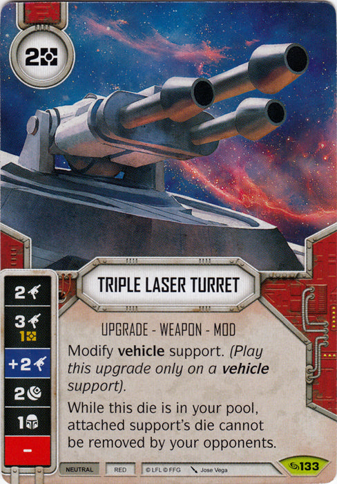 Triple Laser Turret (ATG) Rare Star Wars Destiny Fantasy Flight Games   