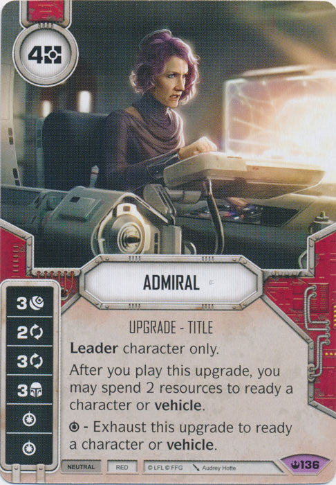 Admiral (SOH) Legendary Star Wars Destiny Fantasy Flight Games   