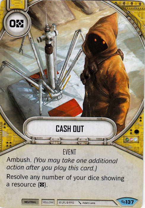 Cash Out (ATG) Common Star Wars Destiny Fantasy Flight Games   