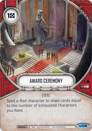 Award Ceremony (AWK) Common Star Wars Destiny Fantasy Flight Games   