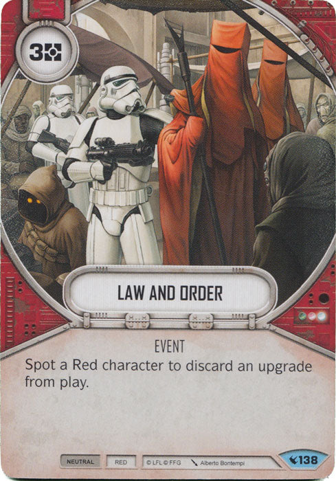 Law and Order (LEG) Common Star Wars Destiny Fantasy Flight Games   