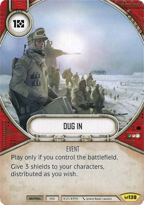 Dug in (AWK) Uncommon Star Wars Destiny Fantasy Flight Games   