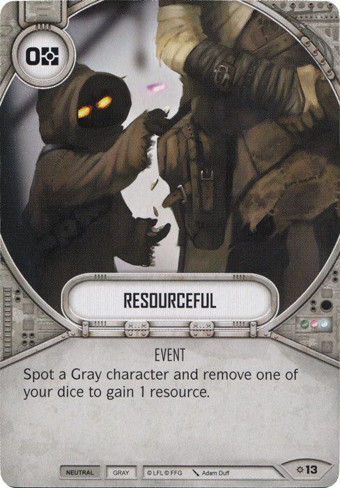 Resourceful (Rivals) Starter Star Wars Destiny Fantasy Flight Games   