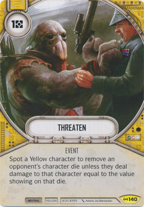 Threaten (EAW) Uncommon Star Wars Destiny Fantasy Flight Games   