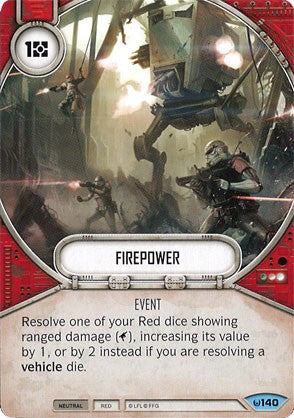 Firepower (AWK) Common Star Wars Destiny Fantasy Flight Games   