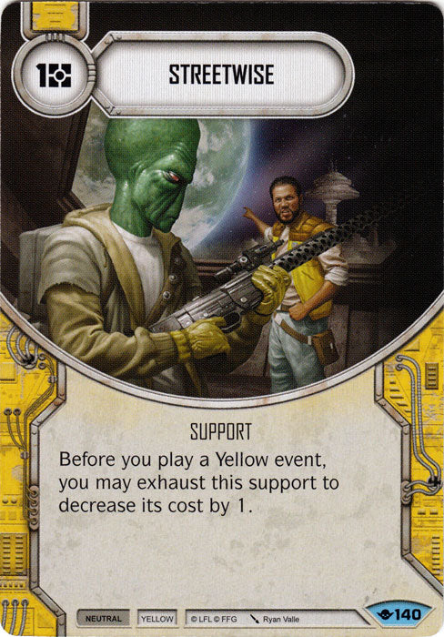 Streetwise (WOTF) Common Star Wars Destiny Fantasy Flight Games   