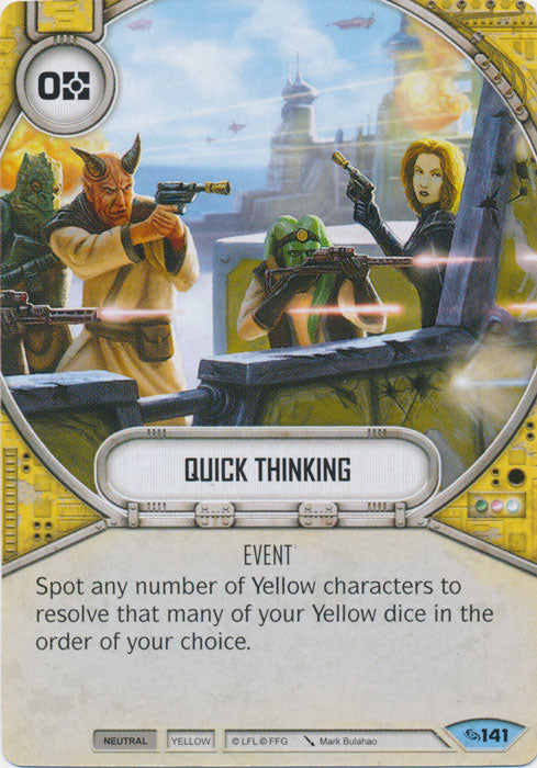 Quick Thinking (ATG) Common Star Wars Destiny Fantasy Flight Games   