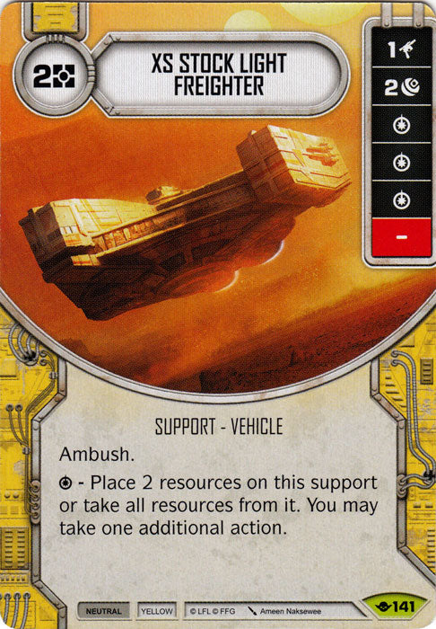 XS Stock Light Freighter (WotF) Rare Star Wars Destiny Fantasy Flight Games   