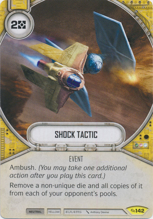 Shock Tactic (ATG) Uncommon Star Wars Destiny Fantasy Flight Games   