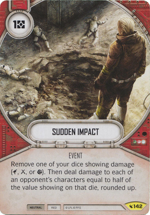 Sudden Impact (LEG) Uncommon Star Wars Destiny Fantasy Flight Games   