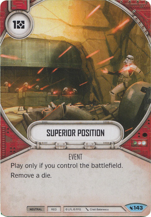 Superior Position (LEG) Common Star Wars Destiny Fantasy Flight Games   