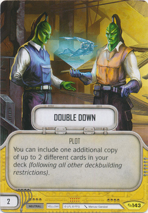 Double Down (ATG) Uncommon Star Wars Destiny Fantasy Flight Games   