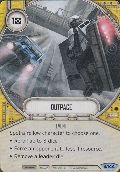 Outpace (SOH) Common Star Wars Destiny Fantasy Flight Games   