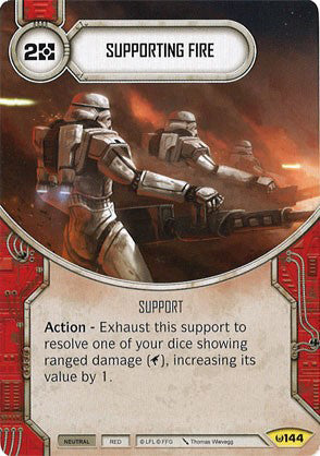 Star Wars Destiny Supporting Fire (AWK) Uncommon