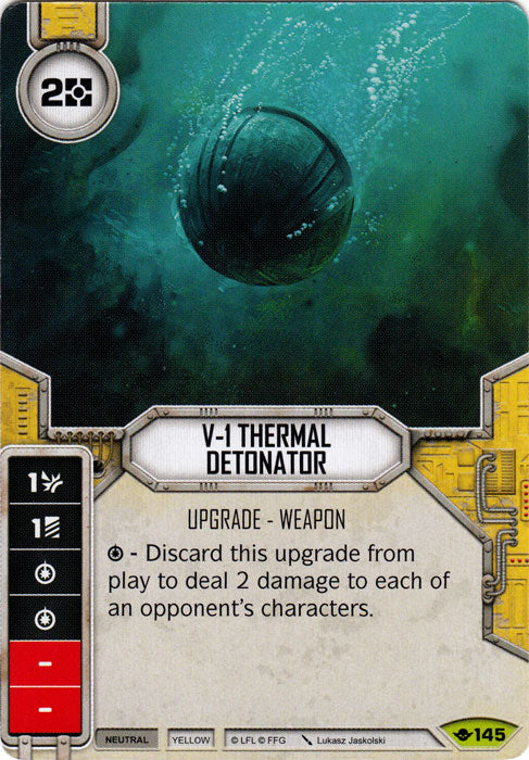 V-1 Thermal Detonator (WotF) Rare Star Wars Destiny Fantasy Flight Games   