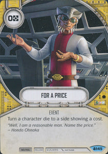 Star Wars Destiny For a Price (CONV) Common