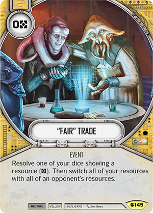 "Fair" Trade (SoR) Uncommon Star Wars Destiny Fantasy Flight Games   