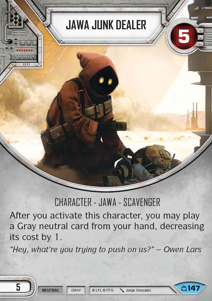 Jawa Junk Dealer (CM) Common Star Wars Destiny Fantasy Flight Games   
