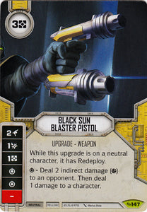 Star Wars Destiny Black Sun Blaster Pistol (ATG) Rare