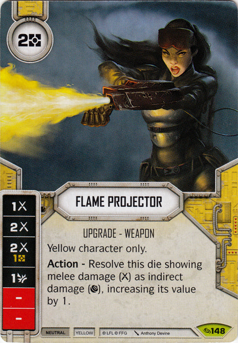 Flame Projector (ATG) Rare Star Wars Destiny Fantasy Flight Games   