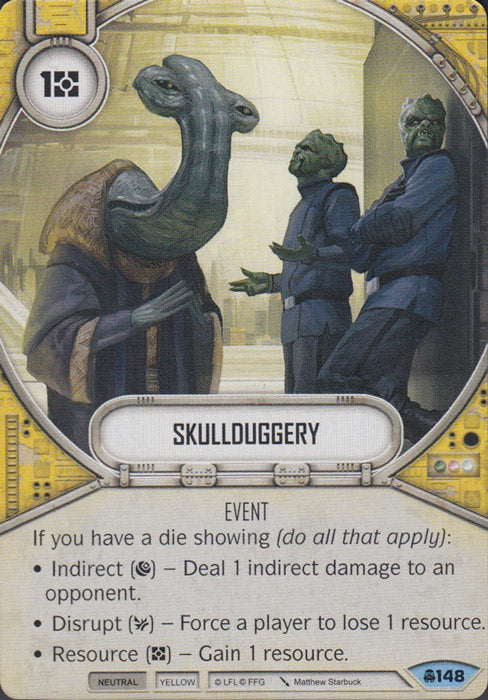 Skullduggery (CONV) Common Star Wars Destiny Fantasy Flight Games   