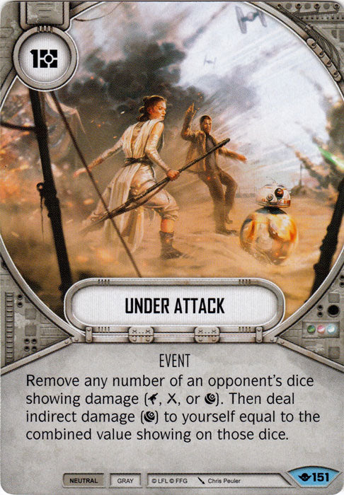 Under Attack (WOTF) Common Star Wars Destiny Fantasy Flight Games   