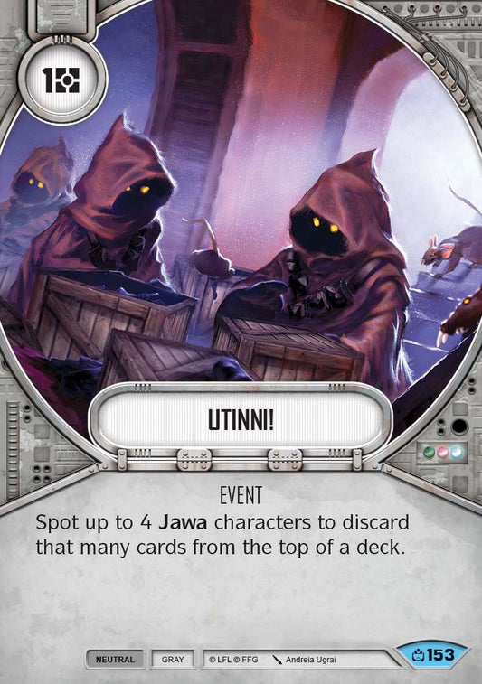 Utinni! (CM) Common Star Wars Destiny Fantasy Flight Games   