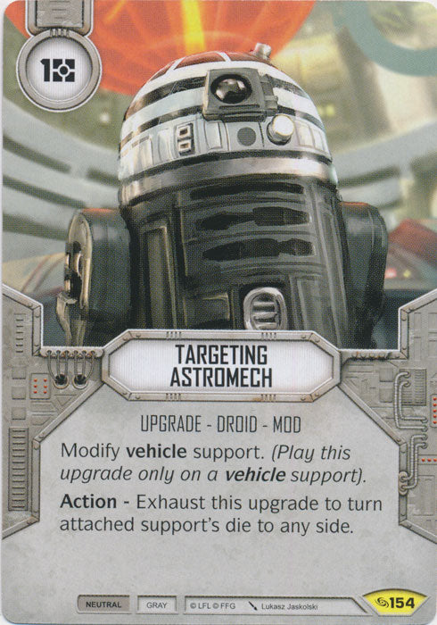 Targeting Astromech (ATG) Uncommon Star Wars Destiny Fantasy Flight Games   