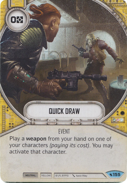 Quick Draw (LEG) Common Star Wars Destiny Fantasy Flight Games   