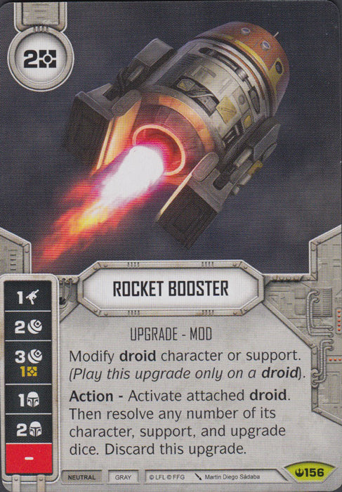 Star Wars Destiny Rocket Booster (SOH) Rare
