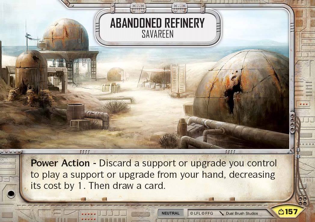 Abandoned Refinery - Savareen (CM) Uncommon Star Wars Destiny Fantasy Flight Games   