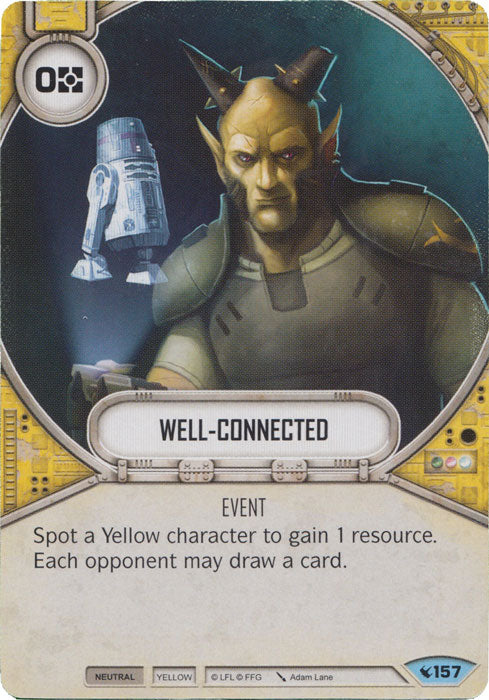 Well-Connected (LEG) Common Star Wars Destiny Fantasy Flight Games   