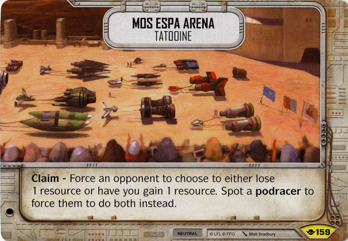 Mos Espa Arena - Tatooine (WotF) Uncommon Star Wars Destiny Fantasy Flight Games   