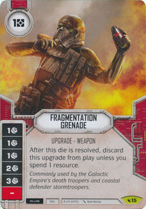 Star Wars Destiny Fragmentation Grenade (LEG) Rare