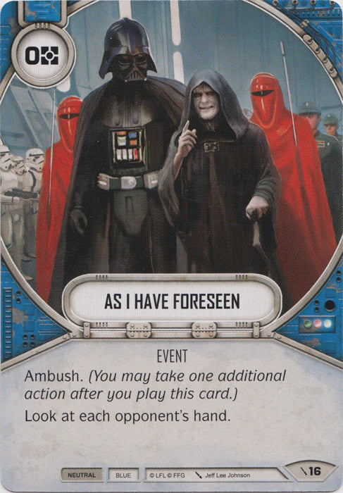 As I Have Foreseen (2PG) Starter Star Wars Destiny Fantasy Flight Games   