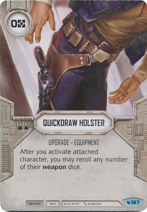 Quickdraw Holster (LEG) Common Star Wars Destiny Fantasy Flight Games   
