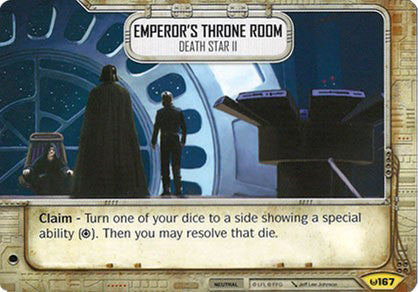 Emperor's Throne Room - Death Star II (AWK) Uncommon Star Wars Destiny Fantasy Flight Games   