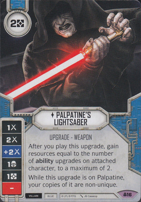 Palpatine's Lightsaber (CONV) Legendary Star Wars Destiny Fantasy Flight Games   