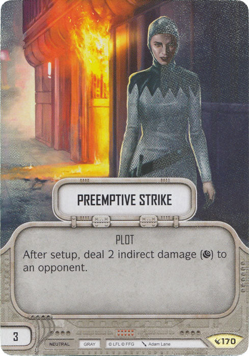 Preemptive Strike (LEG) Uncommon Star Wars Destiny Fantasy Flight Games   